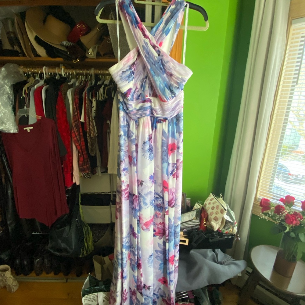 Calvin Klein formal Floral Maxi floor length Dress - Multicolor